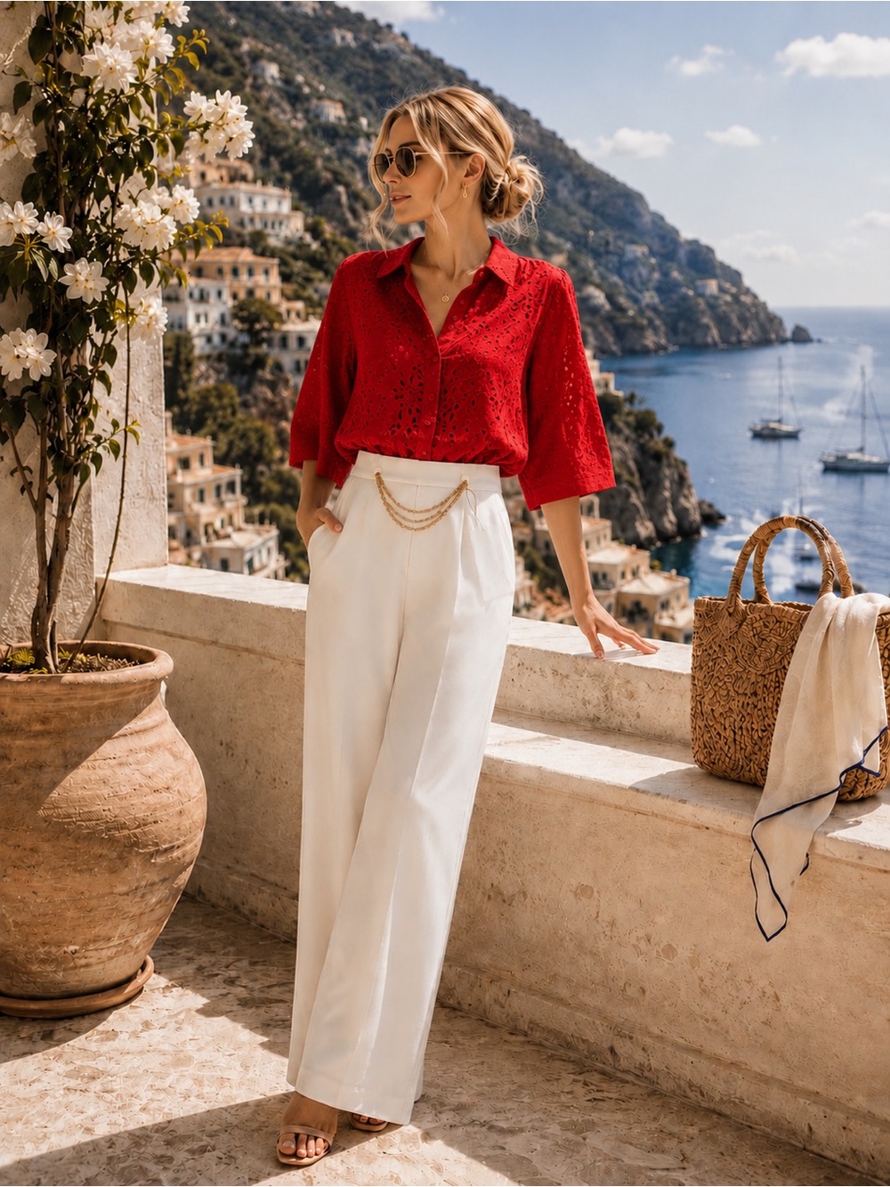 Zara NWT Cream Wide Leg Trousers | Minimal Chic Neutral Pants • Workwear Luxe